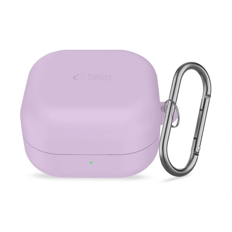 Tech-Protect Silicone Hook Case for Samsung Galaxy Buds 4 / 4 Pro, Lavender