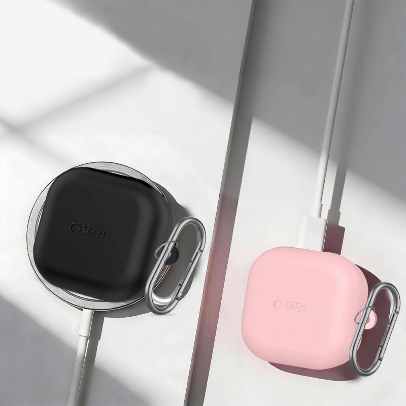 Tech-Protect Silicone Hook Case for Samsung Galaxy Buds 4 / 4 Pro, Lavender