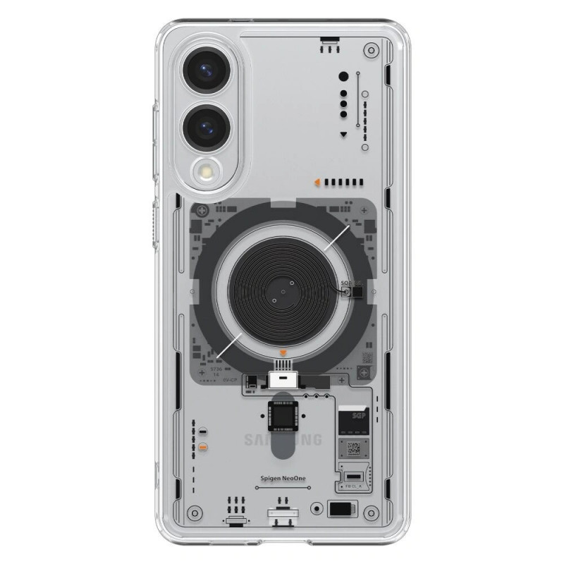 Spigen Ultra Hybrid Mag MagSafe ACS09416 Case for Samsung Galaxy S25 Edge, Neo One, Transparent