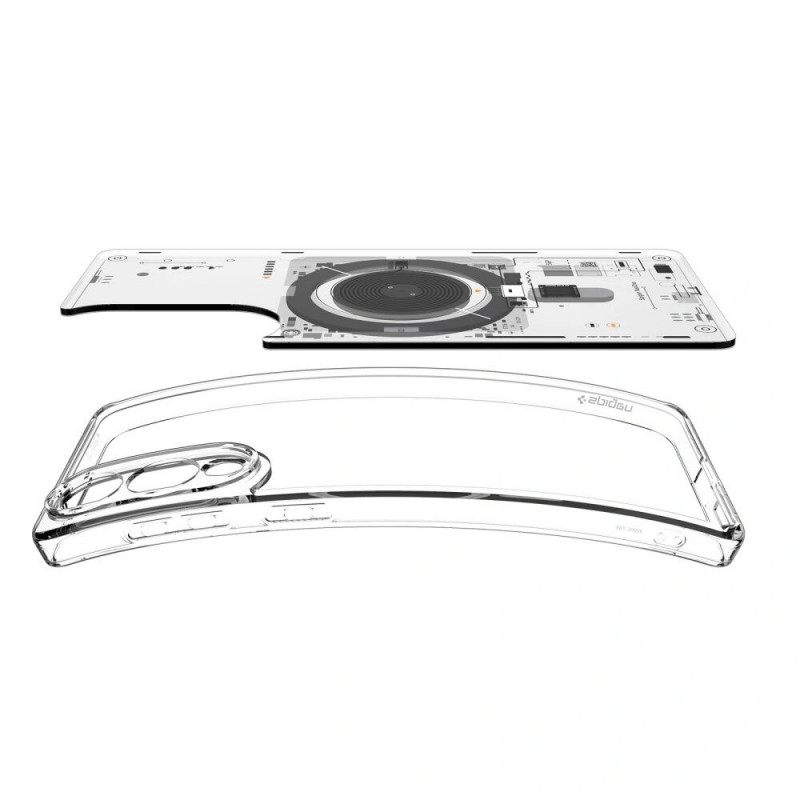 Spigen Ultra Hybrid Mag MagSafe ACS09416 Case for Samsung Galaxy S25 Edge, Neo One, Transparent