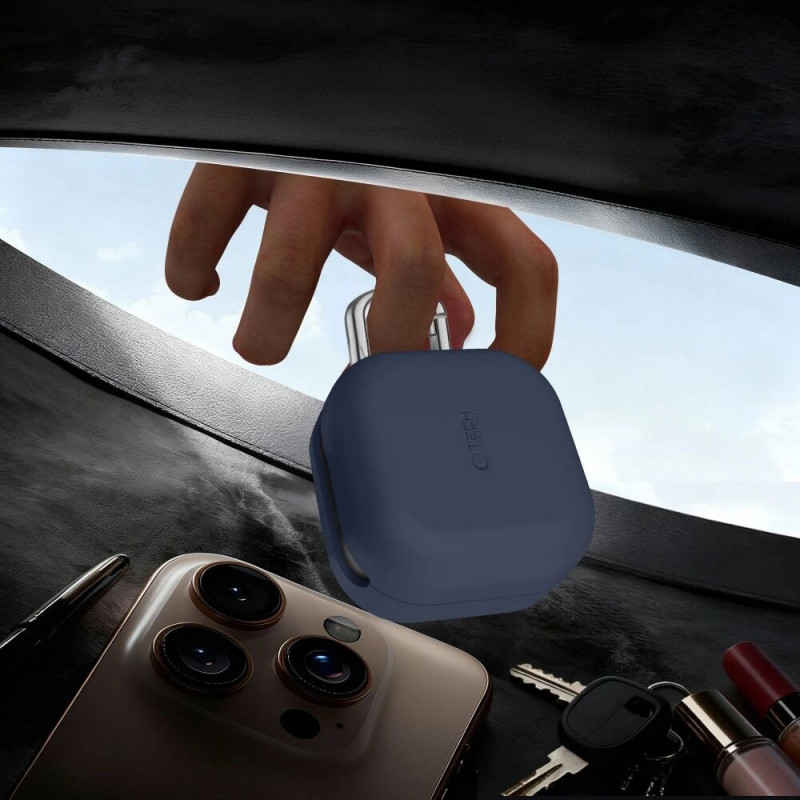 Tech-Protect Silicone Hook Case for Samsung Galaxy Buds 4 / 4 Pro, Dusty Pink