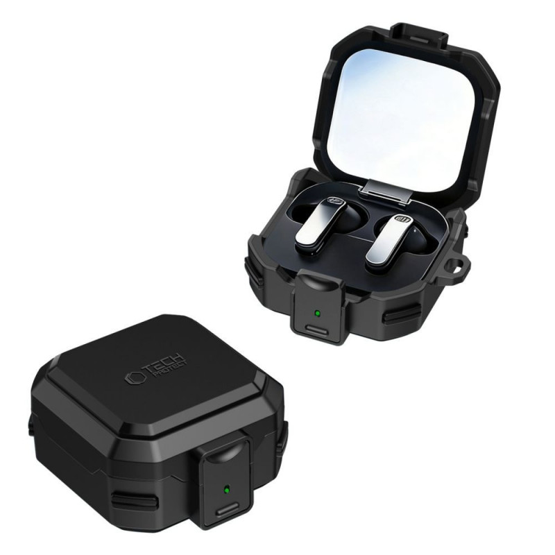 Tech-Protect Carbonox MagSafe Case for Samsung Galaxy Buds 4 / 4 Pro, Black