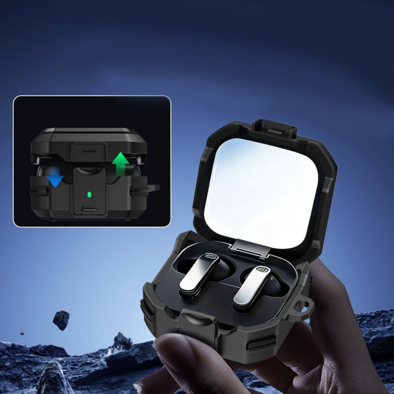 Tech-Protect Carbonox MagSafe Case for Samsung Galaxy Buds 4 / 4 Pro, Black