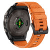 Tech-Protect Nylon Classic Watch Strap for Garmin Fenix 5X / 5X Plus / 6X / 6X Pro / 7X / 8 / 8 Pro / 9 / 9 Pro 51 mm, Signal Orange