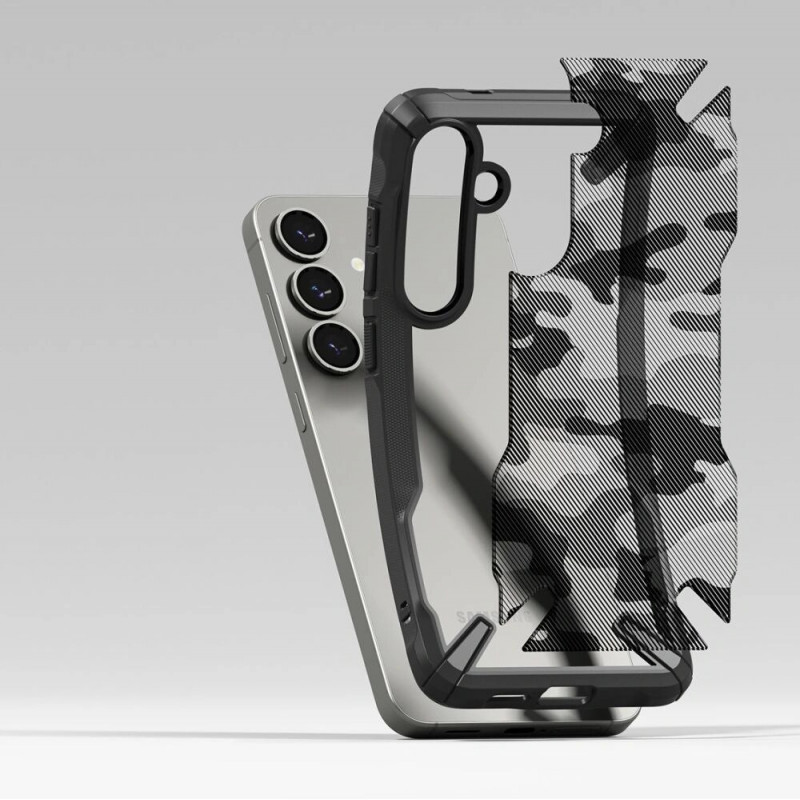 Ringke Fusion-X Case for Samsung Galaxy S25+, camo black