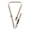 Tech-Protect C6S Rope Crossbody phone lanyard 2-in-1, Cosmic Latte (beige)