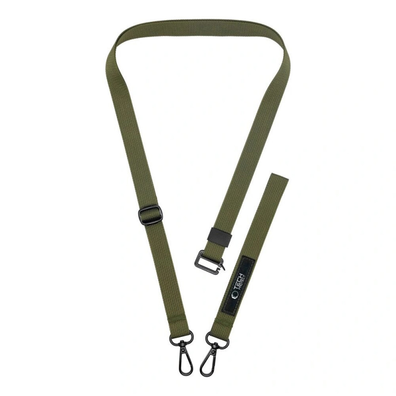 Tech-Protect C6S Rope Crossbody phone lanyard 2-in-1, Cargo Khaki (olive)