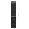 Tech-Protect Nylon Pro THP6035 watch strap for Garmin Fenix 5X / 5X Plus / 6X / 6X Pro / 7X / 8 / 8 Pro / 9 / 9 Pro (51 mm), black