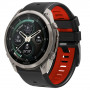 Tech-Protect Iconband Pro watch strap for Garmin Fenix 5X / 5X Plus / 6X / 6X Pro / 7X / 8 / 8 Pro / 9 / 9 Pro (47 mm), black / red