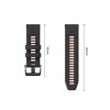 Tech-Protect Iconband Pro watch strap for Garmin Fenix 5X / 5X Plus / 6X / 6X Pro / 7X / 8 / 8 Pro / 9 / 9 Pro (47 mm), black / red