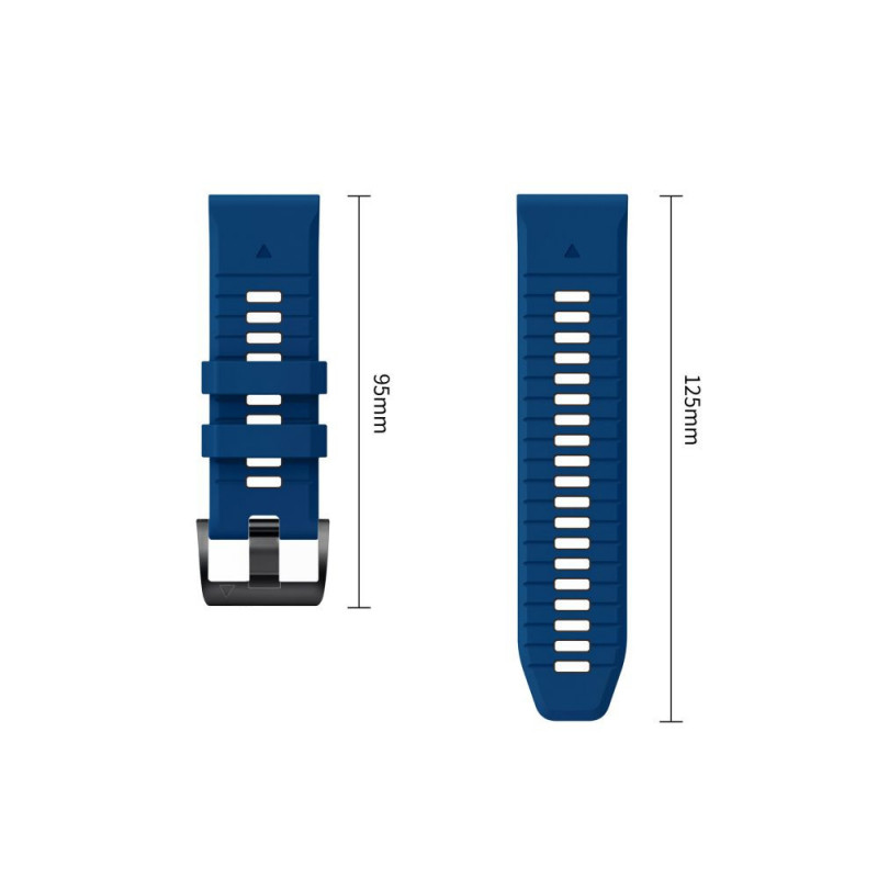 Tech-Protect Iconband Pro THP6047 watch strap for Garmin Fenix 5X / 5X Plus / 6X / 6X Pro / 7X / 8 / 8 Pro / 9 / 9 Pro (47 mm), navy / black