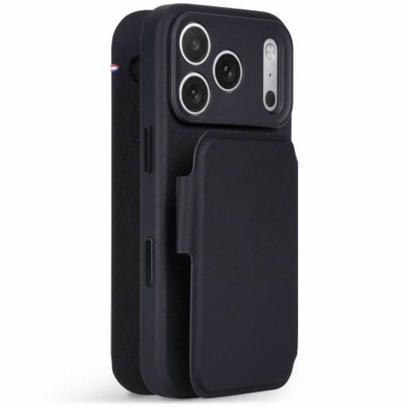 Decoded Textured Silicone Detachable Wallet Case for Apple iPhone 18 Pro / iPhone 17 Pro, phantom black