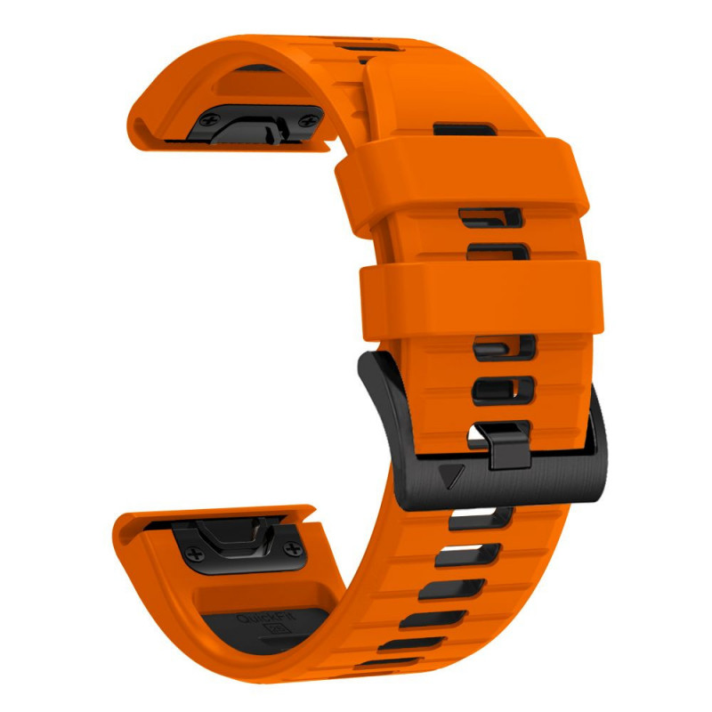 Tech-Protect Iconband Pro THP6048 watch strap for Garmin Fenix 5X / 5X Plus / 6X / 6X Pro / 7X / 8 / 8 Pro / 9 / 9 Pro (47 mm), orange / black