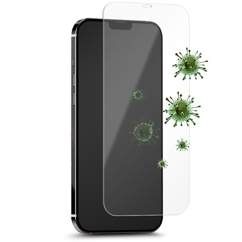 PURO Anti-Bacterial Tempered Glass for Apple iPhone 12 Pro Max
