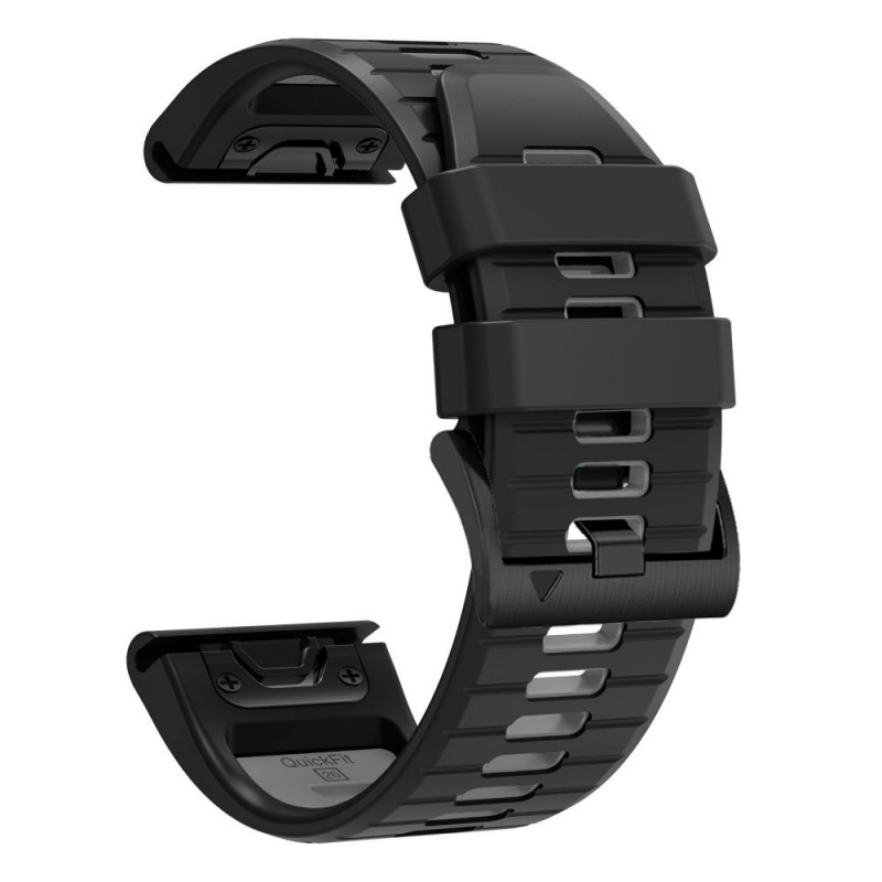 Tech-Protect Iconband Pro THP6046 watch strap for Garmin Fenix 5X / 5X Plus / 6X / 6X Pro / 7X / 8 / 8 Pro / 9 / 9 Pro (47 mm), black / grey