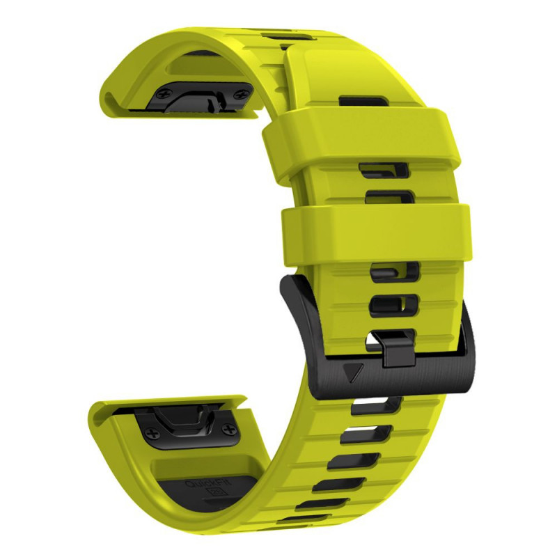Tech-Protect Iconband Pro THP6051 watch strap for Garmin Fenix 5X / 5X Plus / 6X / 6X Pro / 7X / 8 / 8 Pro / 9 / 9 Pro (47 mm), lime / black