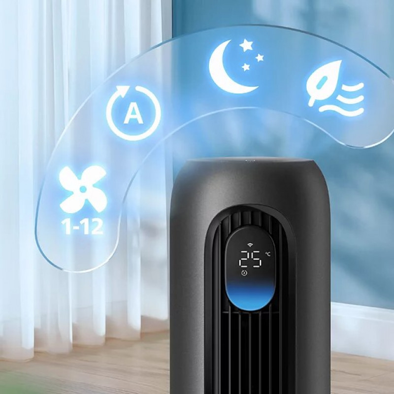 Philips 7000 Series CX7550/01 Tower Fan, black