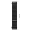 Tech-Protect NylonLoop THP6104 watch strap for Garmin Fenix 5X / 5X Plus / 6X / 6X Pro / 7X / 8 / 8 Pro / 9 / 9 Pro (51 mm), black