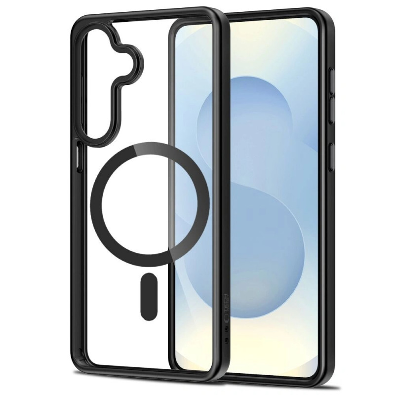 Tech-Protect Magmat MagSafe Case for Samsung Galaxy S26+, Black/Clear