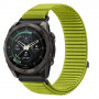 Tech-Protect NylonLoop THP6106 watch strap for Garmin Fenix 5X / 5X Plus / 6X / 6X Pro / 7X / 8 / 8 Pro / 9 / 9 Pro (51 mm), electric lime