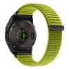 Tech-Protect NylonLoop THP6106 watch strap for Garmin Fenix 5X / 5X Plus / 6X / 6X Pro / 7X / 8 / 8 Pro / 9 / 9 Pro (51 mm), electric lime