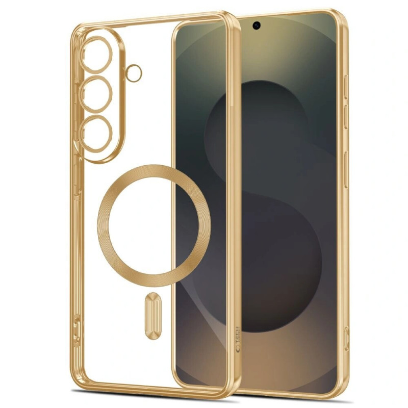 Tech-Protect MagFlex MagSafe Case for Samsung Galaxy S26, Shiny Gold