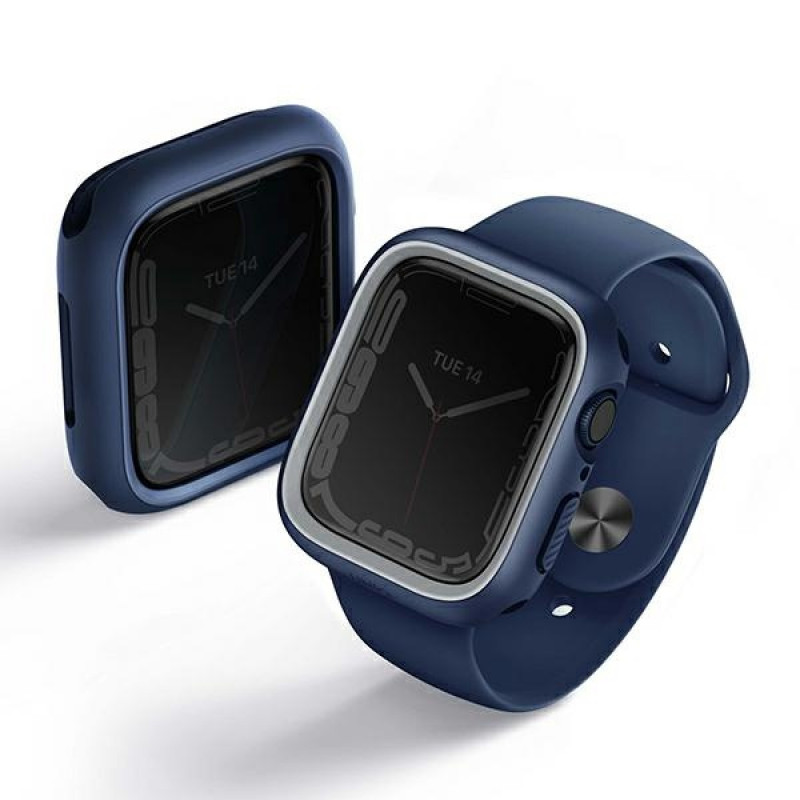 UNIQ Moduo Case for Apple Watch 4/5/6/7/8/9/SE 44/45 mm, Blue-Grey