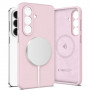 Tech-Protect Silicone MagSafe Case for Samsung Galaxy S26+, Pink Pearl