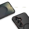 Tech-Protect MagCam MagSafe Case for Samsung Galaxy S26, Matte Black/Red