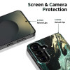 Tech-Protect Lamano MagSafe Case for Samsung Galaxy S26, Black and Green