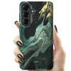 Tech-Protect Lamano MagSafe Case for Samsung Galaxy S26, Black and Green