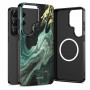 Tech-Protect Lamano MagSafe Case for Samsung Galaxy S26 Ultra, Black and Green