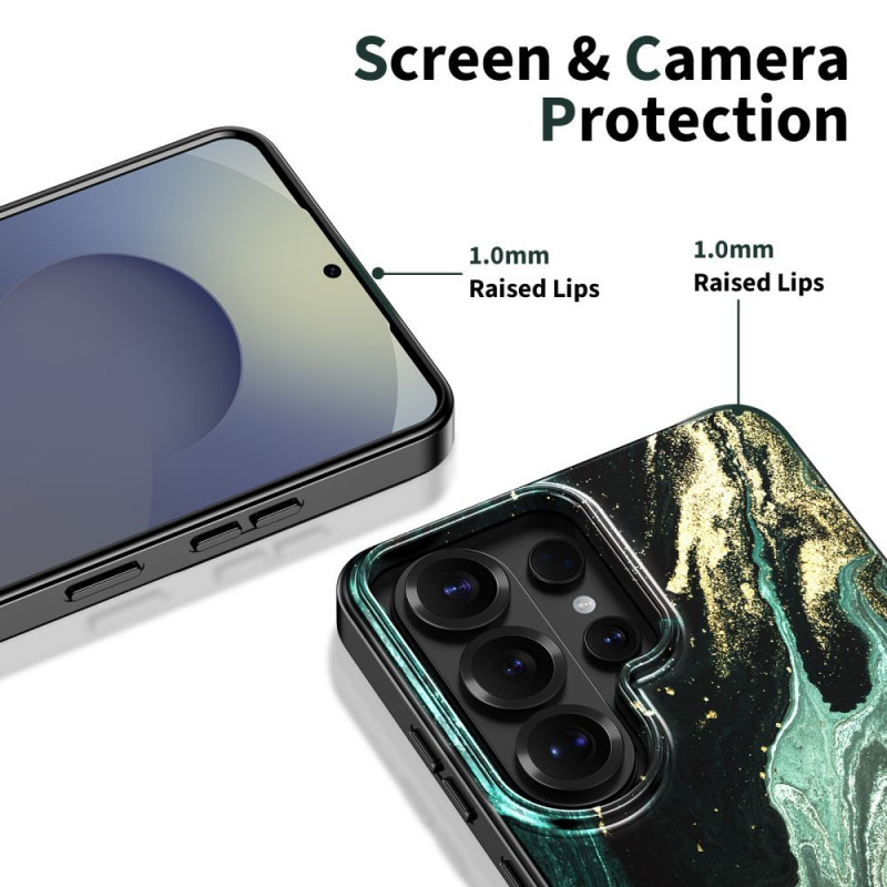 Tech-Protect Lamano MagSafe Case for Samsung Galaxy S26 Ultra, Black and Green