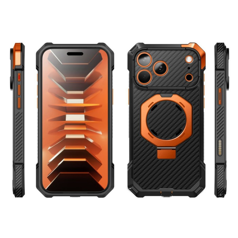 Supcase UB Grip Mag MagSafe Aramid Case for Apple iPhone 17 Pro Max / 18 Pro Max, Black/Orange