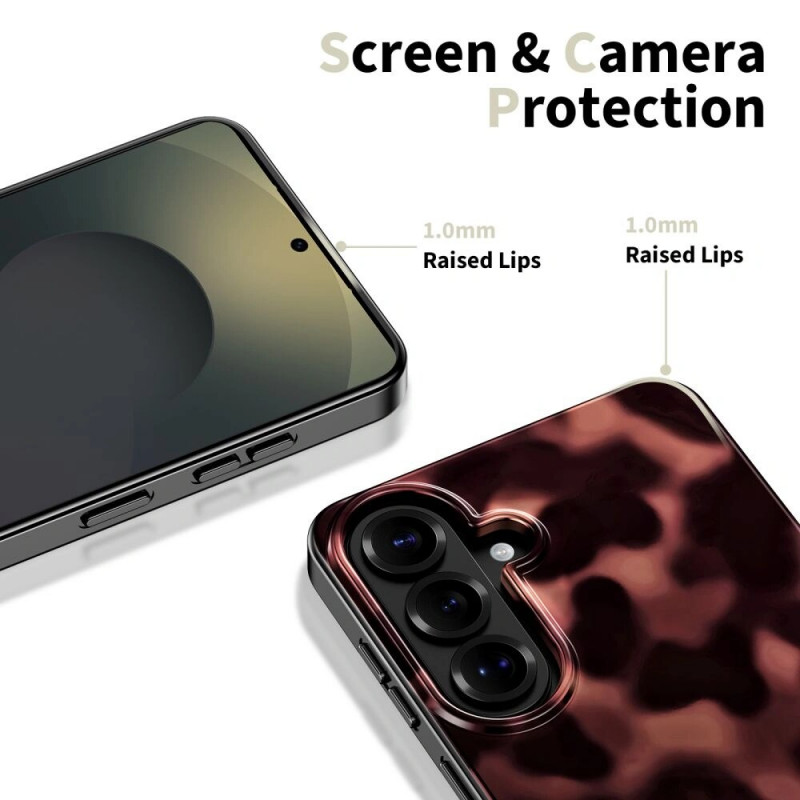 Tech-Protect Lamano MagSafe Case for Samsung Galaxy S26, Brown and Black