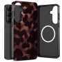 Tech-Protect Lamano MagSafe Case for Samsung Galaxy S26+, Brown and Black