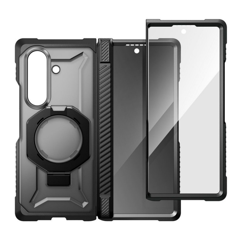 Supcase UB Grip Mag MagSafe Case for Samsung Galaxy Z Fold 8 with Tempered Glass and Privacy Glass, Black