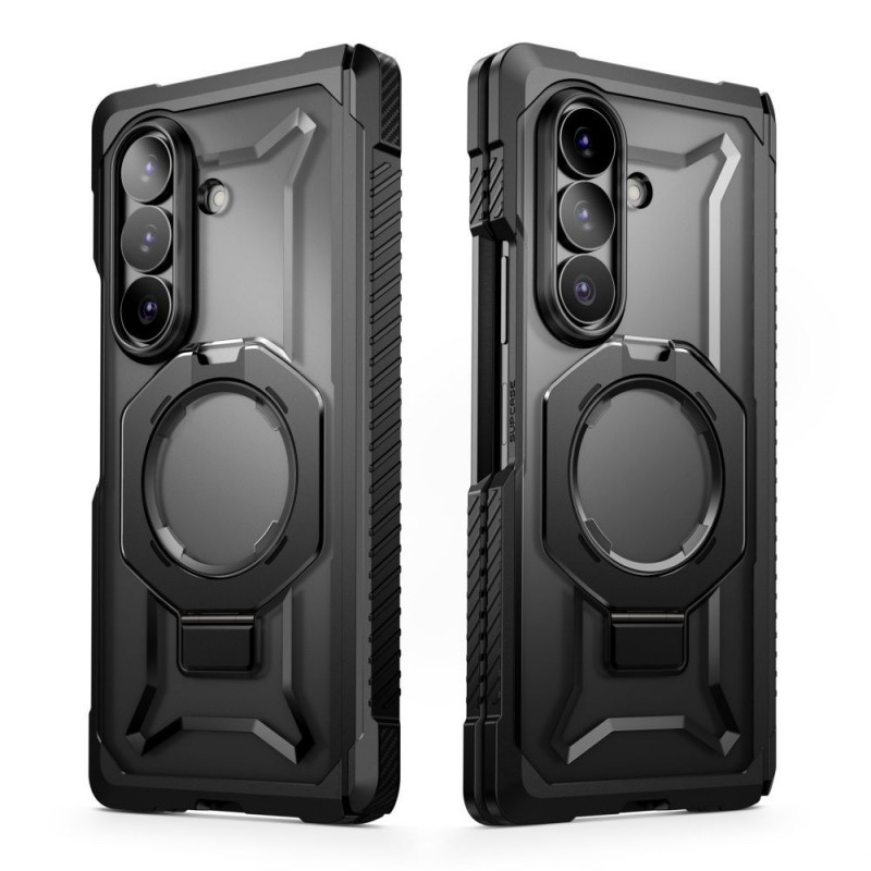 Supcase UB Grip Mag MagSafe Case for Samsung Galaxy Z Fold 8 with Tempered Glass and Privacy Glass, Black