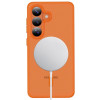 Tech-Protect Magmat MagSafe Case for Samsung Galaxy S26, Matte Orange