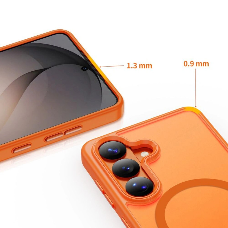 Tech-Protect Magmat MagSafe Case for Samsung Galaxy S26, Matte Orange