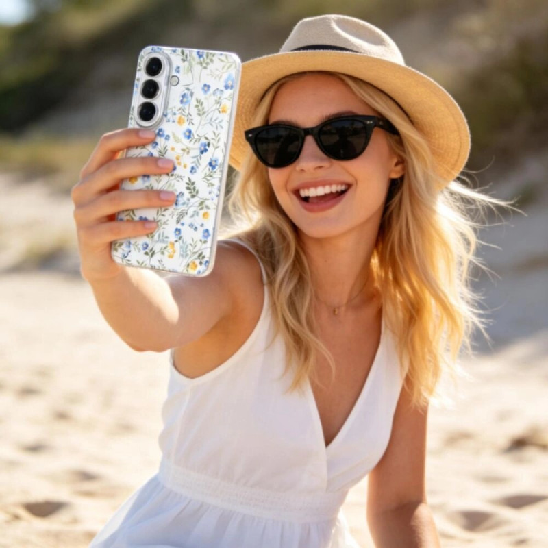 Tech-Protect FlexAir Case for Samsung Galaxy A57 5G, Spring Flowers