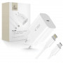 Tech-Protect NC20W 1-port USB-C Wall Charger PD 20W with Lightning Cable, White, 100 cm