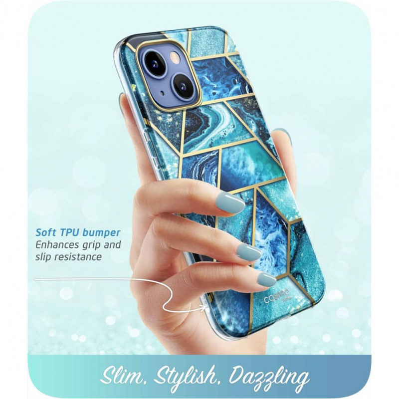 Supcase Cosmo Case for Apple iPhone 14 Plus / 15 Plus, Ocean Blue