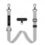 Tech-Protect C6S Rope Crossbody Crayon Grey Phone Lanyard Set