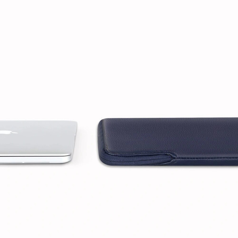 Tech-Protect Fleece Laptop Sleeve 15-16", Navy Blue