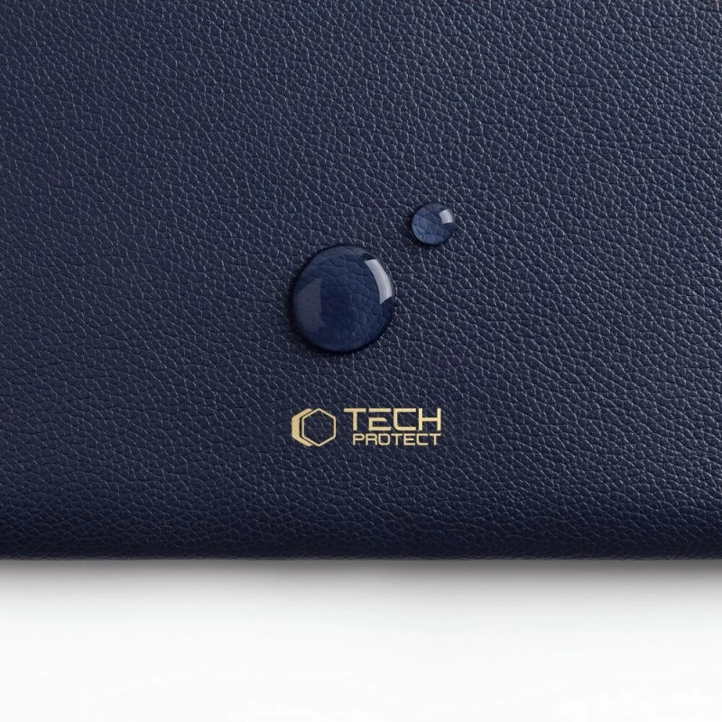 Tech-Protect Fleece Laptop Sleeve 15-16", Navy Blue