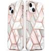 Supcase Cosmo Case for Apple iPhone 14 Plus / 15 Plus, Pink Marble