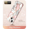 Supcase Cosmo Case for Apple iPhone 14 Plus / 15 Plus, Pink Marble