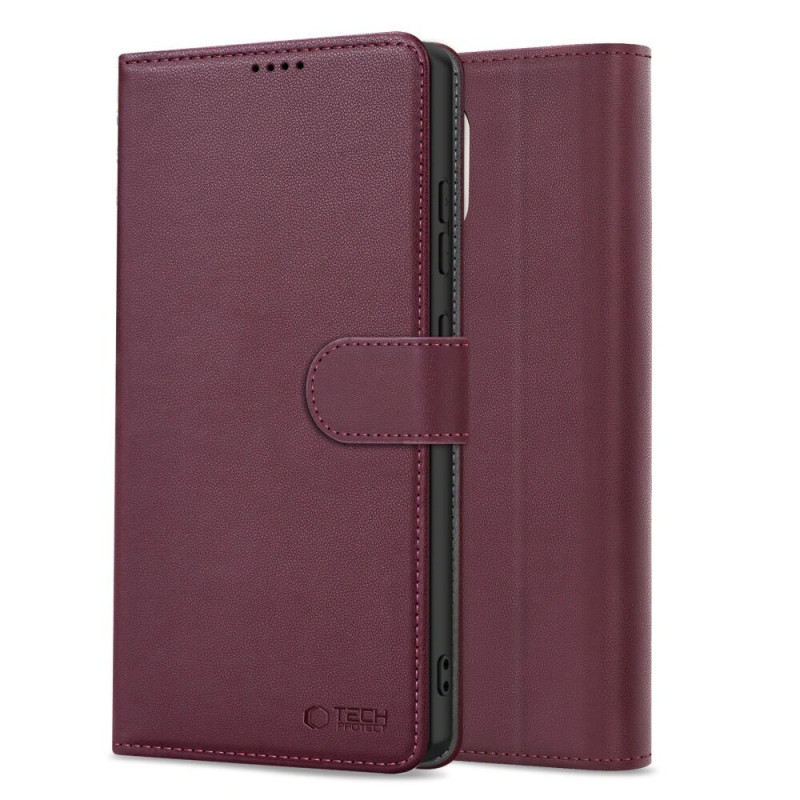 Tech-Protect Wallet Case for Samsung Galaxy A57 5G, Burgundy