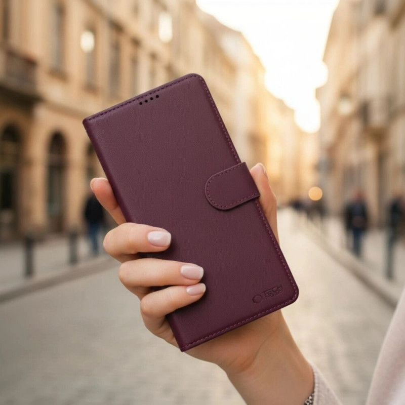 Tech-Protect Wallet Case for Samsung Galaxy A57 5G, Burgundy